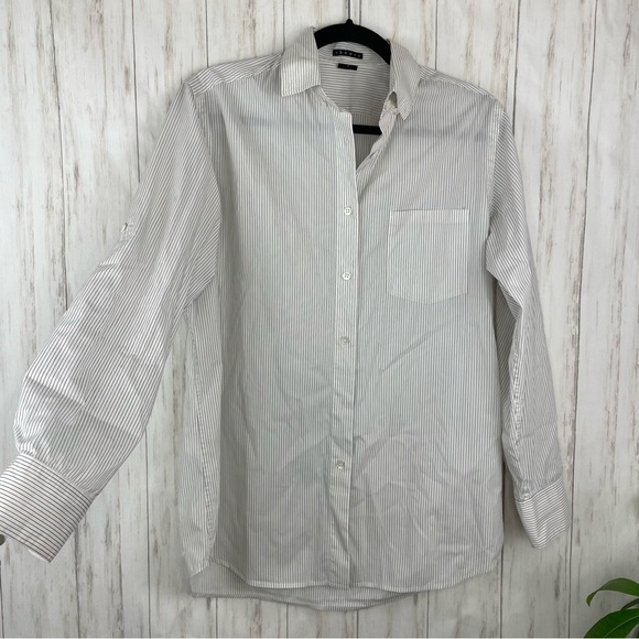 Theory small woman’s dress shirt button down - Picture 1 of 6